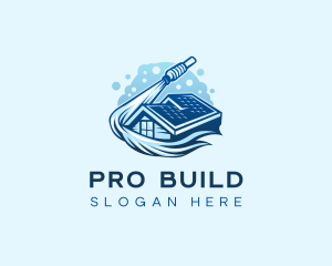 Roofing Power Washer logo design