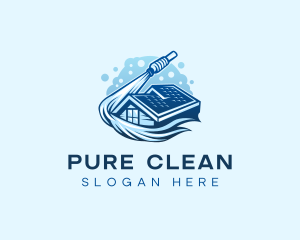 Roofing Power Washer logo design