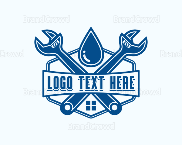 Wrench Repair Plumbing Logo