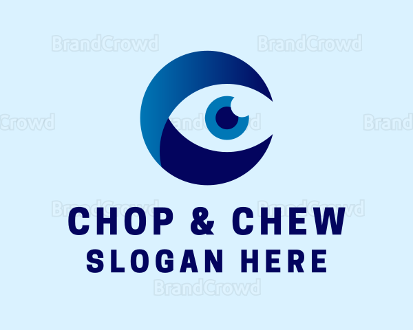 Optical Eye Letter C Logo