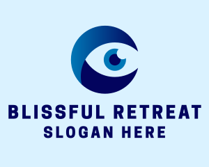 Vision - Optical Eye Letter C logo design