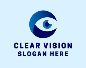 Optics - Optical Eye Letter C logo design