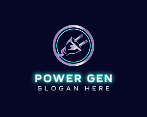 Generator - Power Electricity Plug logo design
