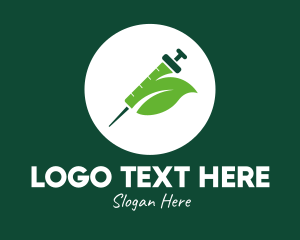 Plant - Green Natural Leaf Vaccine logo design