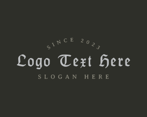 Piercing - Gothic Bar Business logo design