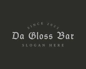 Gothic Bar Business logo design