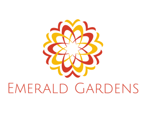 Fiery Flower Garden logo design