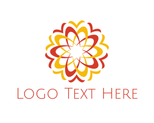 Beauty - Fiery Flower Garden logo design