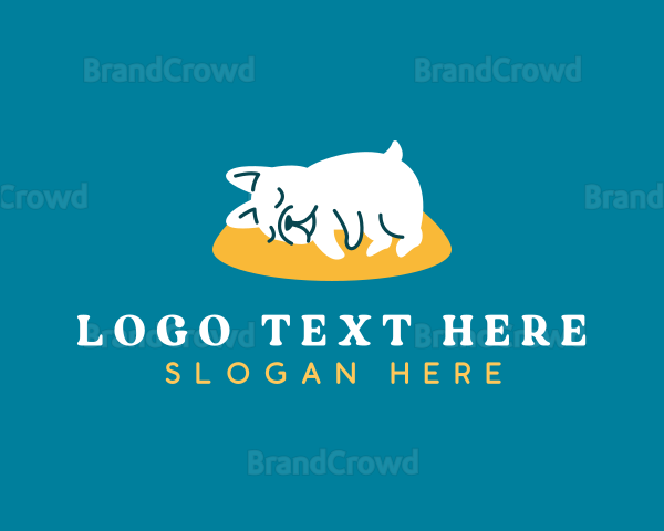 Sleeping Pet Dog Logo