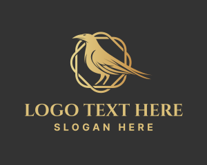 Bird - Gold Bird Deluxe logo design