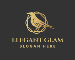 Glamorous - Gold Bird Deluxe logo design