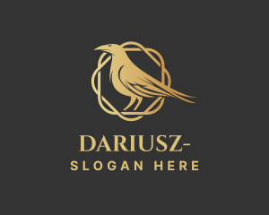 Sparrow - Gold Bird Deluxe logo design