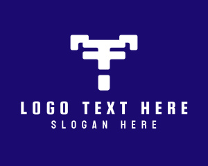 Company - Geometric Business Letter T logo design