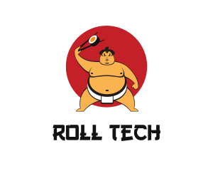 Roll - Sumo Sushi Restaurant logo design