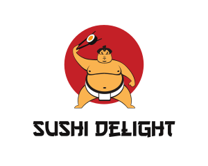 Sushi - Sumo Sushi Restaurant logo design