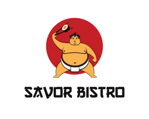 Restaurant - Sumo Sushi Restaurant logo design