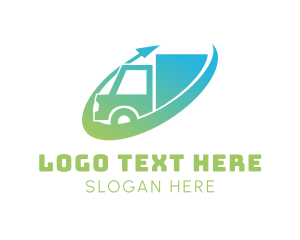 Gradient - Delivery Truck Express logo design