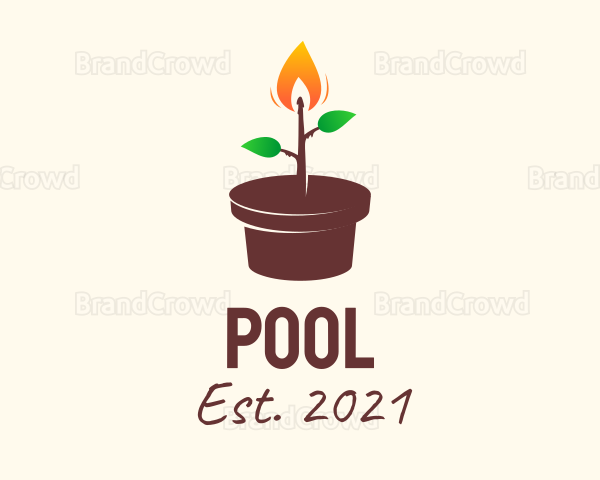 Candle Plant Pot Logo