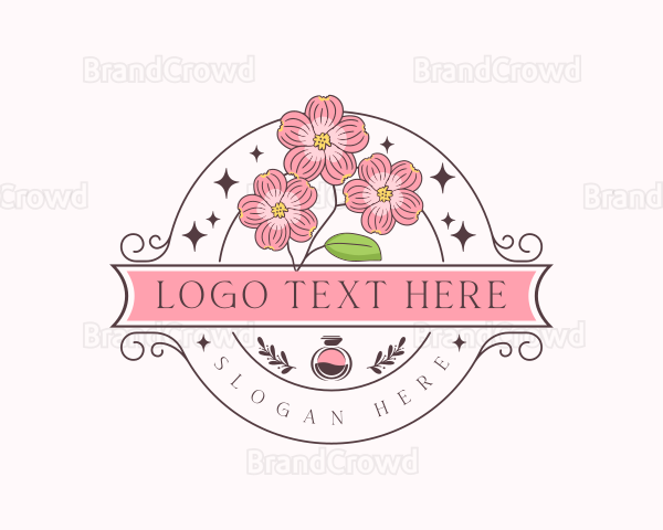 Aroma Perfume Flower Logo