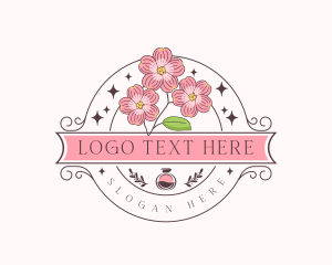 Cologne - Aroma Perfume Flower logo design