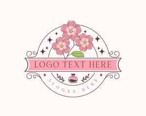 Aroma Perfume Flower Logo