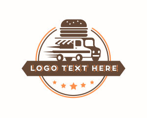 Transport - Burger Food Truck logo design