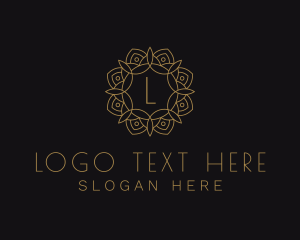 Gold - High End Mandal Pattern logo design