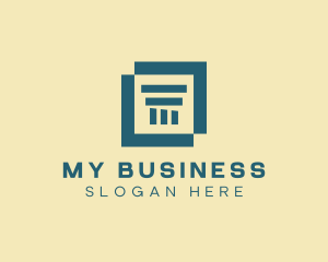 Simple Business Pillar  logo design