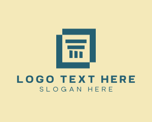 Lawyer - Simple Business Pillar logo design