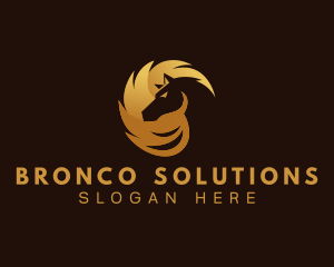 Bronco - Horse Stallion Equine logo design