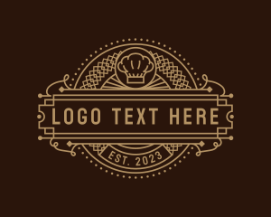Toque - Vintage Retro Restaurant logo design