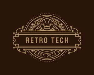 Vintage Retro Restaurant logo design