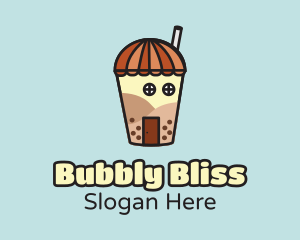 Bubble Tea House logo design