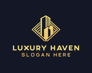 Luxury Building Property logo design