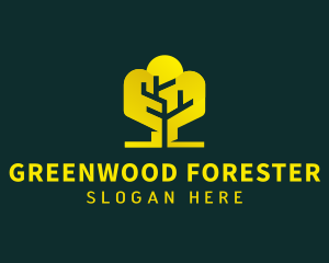 Yellow Tree Nature logo design