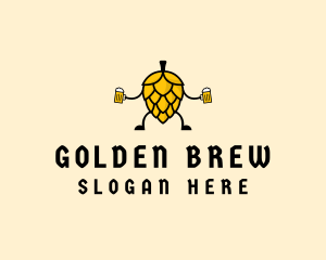Lager - Malt Beer Pub logo design
