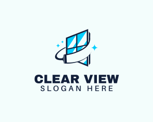 Window Cleaning Squeegee logo design