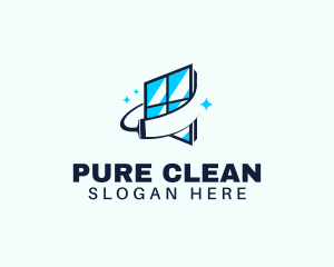 Window Cleaning Squeegee logo design