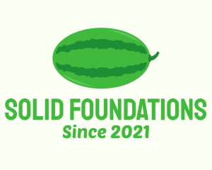 Juice Stand - Green Watermelon Fruit logo design