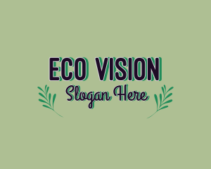 Organic Leaf Environmental logo design