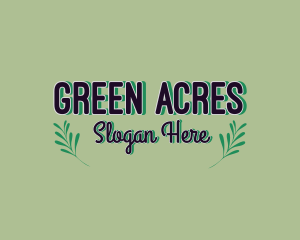 Organic Leaf Environmental logo design