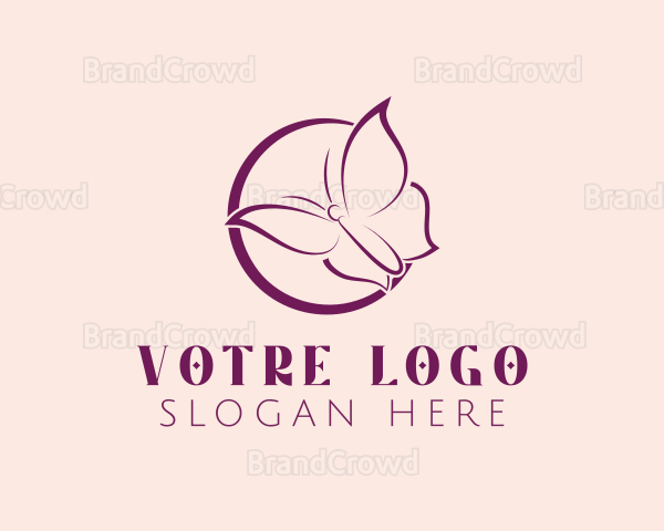 Butterfly Feminine Brand Logo