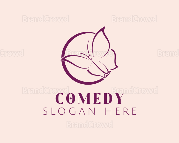 Butterfly Feminine Brand Logo