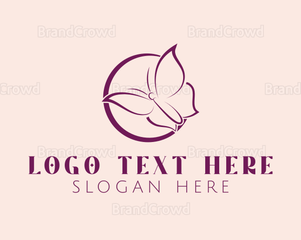 Butterfly Feminine Brand Logo