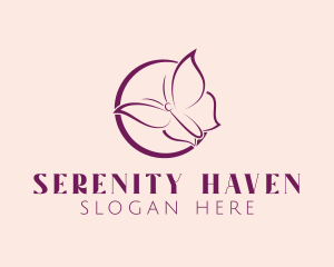 Calm - Butterfly Feminine Brand logo design