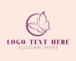 Butterfly Feminine Brand Logo