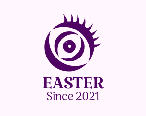 Eagle Eye - Round Eyebrow Eyeball logo design