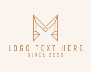 Exclusive - Contractor Business Letter M logo design