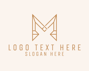 Contractor Business Letter M  Logo