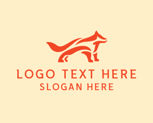Coyote - Wild Fox Animal logo design